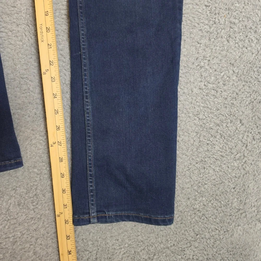 PAIGE Jeans Mens 34x32 Lennox Slim Fit vDark Blue Good Stretch Rayon Blend Denim
